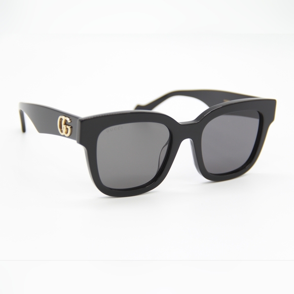 NEW GUCCI SQUARE SUNGLASSES GG0998S 001 WOMEN’S GUCCI GG0998S BLACK EYEWEAR - Picture 5 of 12